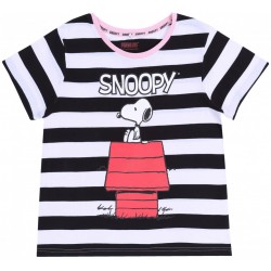 Czarno-biała koszulka Snoopy