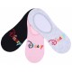 3 x Black/Grey Footlets Liners, Invisible Socks For Ladies DISNEY