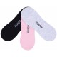 3 x Black/Grey Footlets Liners, Invisible Socks For Ladies DISNEY