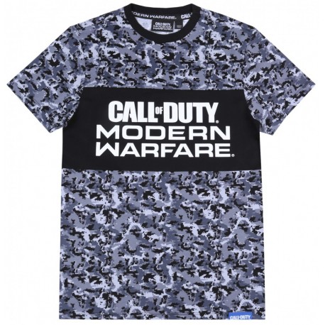 Szaro-czarna koszulka, t-shirt CALL OF DUTY