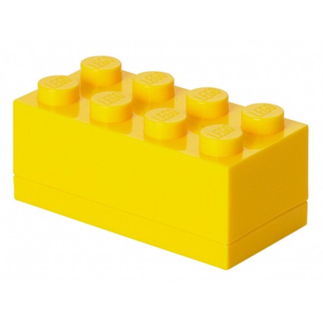 Gelber Minibox Baustein 8 LEGO