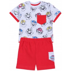 Grau-rotes Jungen Set T-Shirt+kurze Hose Paw Patrol Nickelodeon