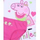 Weißes Unterhemd + pinker Slip Peppa Pig, Peppa Wutz