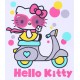 Biała dziewczęca bluzka z długim rękawkiem Hello Kitty