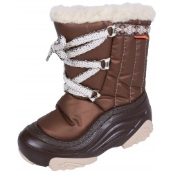 Jolies bottes de neige de couleur marron pour enfant JOY 2