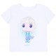 Biały t-shirt z nadrukiem + figurka Elsa DISNEY FROZEN