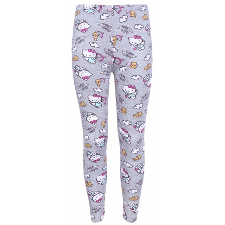 Dziewczęce, szare legginsy/ getry z długą nogawką HELLO KITTY