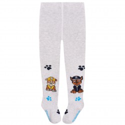 Graue Babystrumpfhose PAW PATROL mit Zertifikat ÖKO-TEX