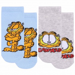 Garfield Niemowlęce, szaro-niebieskie skarpetki 2 pary