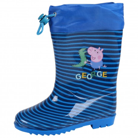 Peppa Pig George Child Boy High Blue Wellies Wellingtons