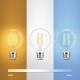 Żarówka Led filament 7W CCT Vintage Biała G95 ZigBee GL HUE TUYA