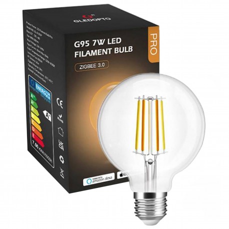 Żarówka Led filament 7W CCT Vintage Biała G95 ZigBee GL HUE TUYA