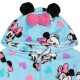 Myszka Minnie Disney Niebieska, polarowa piżama jednoczęściowa, dziecięce onesie z kapturem, OEKO-TEX