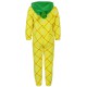 Ananas Polarowa piżama jednoczęściowa, dziecięce onesie z kapturem