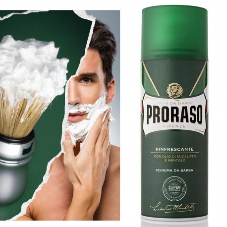 Proraso Rinfrescante - Odświeżająca pianka do golenia z mentolem i eukaliptusem