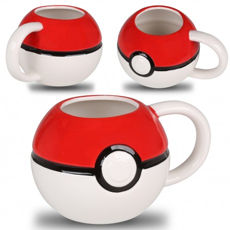 Pokemon Pokeball Kubek ceramiczny, czerwono biały