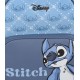 Stitch Disney Niebieski, mały plecak, skórzany plecak 33x11x25cm