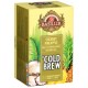 BASILUR Cold Brew - Owocowa herbata bezkofeinowa z aromatem kokosa i ananasa, herbata na zimno w saszetkach 20 x 2 g