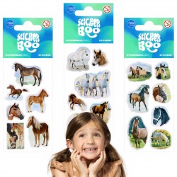 Set de pegatinas para bebé, pegatinas caballos