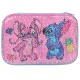 DISNEY Andzia i Stitch Piórnik na pędzle, usztywniany, cekiny 21x14x5cm