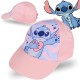 Stitch Disney Ružová čiapka s kšiltom, dievčenská čiapka