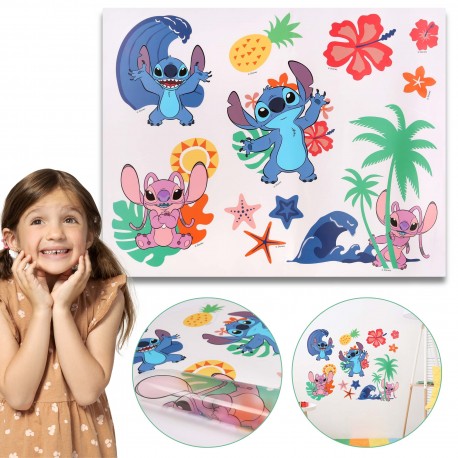 DISNEY Stitch Tropical Theme Wall Stickers 50 cm x 39 cm