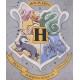 Szara zestaw pościeli 135x200cm Hogwart Harry Potter, certyfikat OEKO-TEX