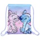 Disney Stitch Angel Worek na buty, worek szkolny na ramię, niebieski 29x38 cm