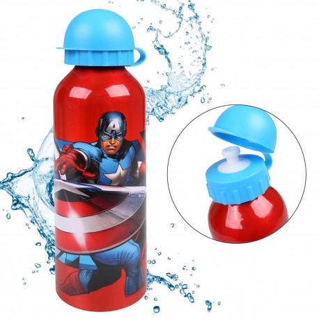 MARVEL Avengers aluminiowy bidon, czerwona butelka 500ml