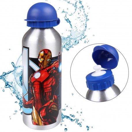 MARVEL Avengers aluminiowy bidon, srebrna butelka 500ml