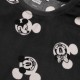 DISNEY Mickey Mouse Pijama de mujer de manga larga de terciopelo, color grafito, plus size