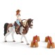 SLH42441 Schleich Horse Club - Zestaw do jazdy westernowej Hannah, figurki dla dzieci 5+