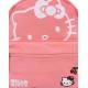 Hello Kitty Mochila escolar de tela rosa para mujer 29x26x14cm