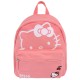 Hello Kitty Mochila escolar de tela rosa para mujer 29x26x14cm