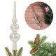 Goldspitze, kleine Spitze für den Weihnachtsbaum, Weihnachtsspitzenschmuck 20 cm