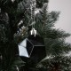 Anthracite Christmas tree baubles, set of plastic baubles, Christmas tree ornaments 6cm, 8 pcs.