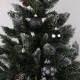 Anthracite Christmas tree baubles, set of plastic baubles, Christmas tree ornaments 6cm, 8 pcs.