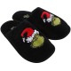 The Grinch Pantoufles pour hommes, chaussures d&#039;intérieur en velours noir