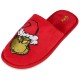 The Grinch Women&#039;s slippers, red, velour home shoes