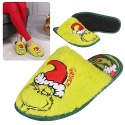 The Grinch zapatillas de casa de mujer, verdes, peludas