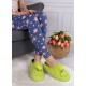 Grinch Damesslippers/thuisslippers, groen, harig